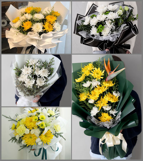 广东梅州市梅江区三角镇泮坑村白事花束代送